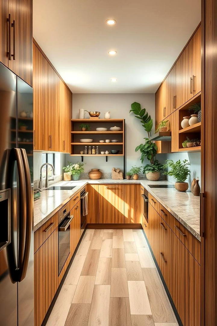 Eco Friendly Materials - 30 Galley Kitchen Ideas