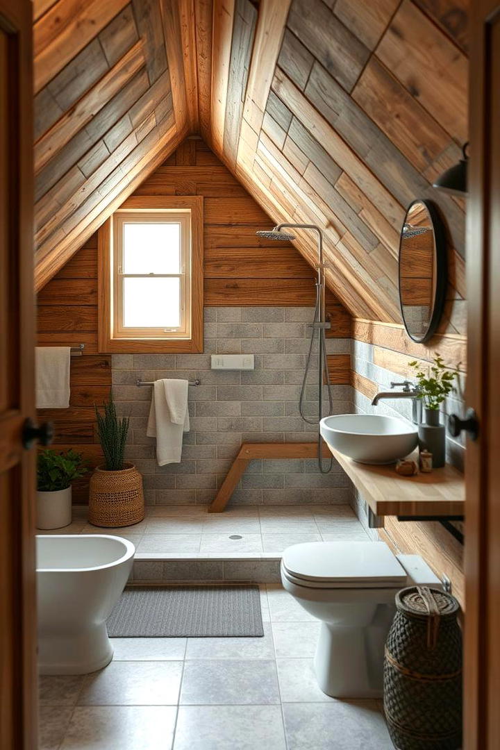 Eco Friendly Materials - 30 Attic Bathroom Ideas