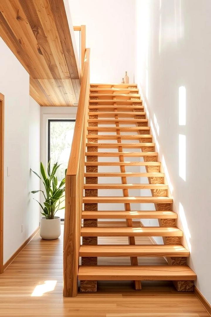 Eco Friendly Reclaimed Wood - 30 Wooden Staircase Ideas