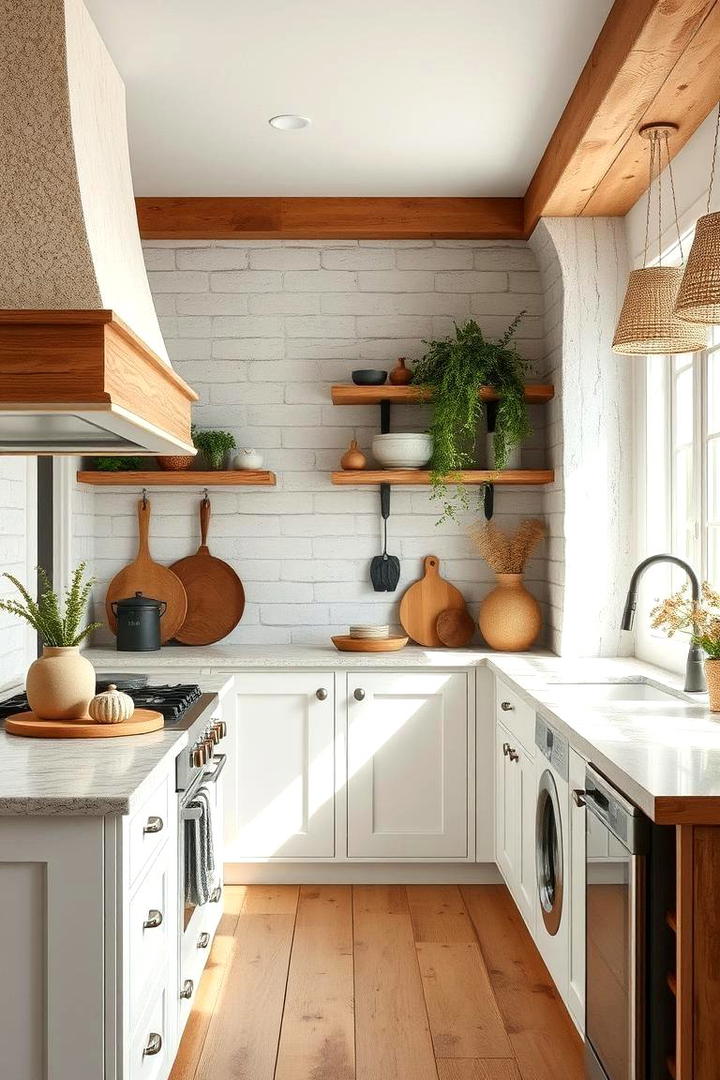 Eco Friendly Rustic Finishes - 30 Rustic White Kitchen Ideas