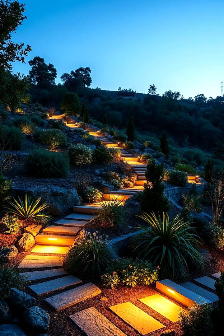 Eco Friendly Solar Lighting - 30 hillside landscaping ideas