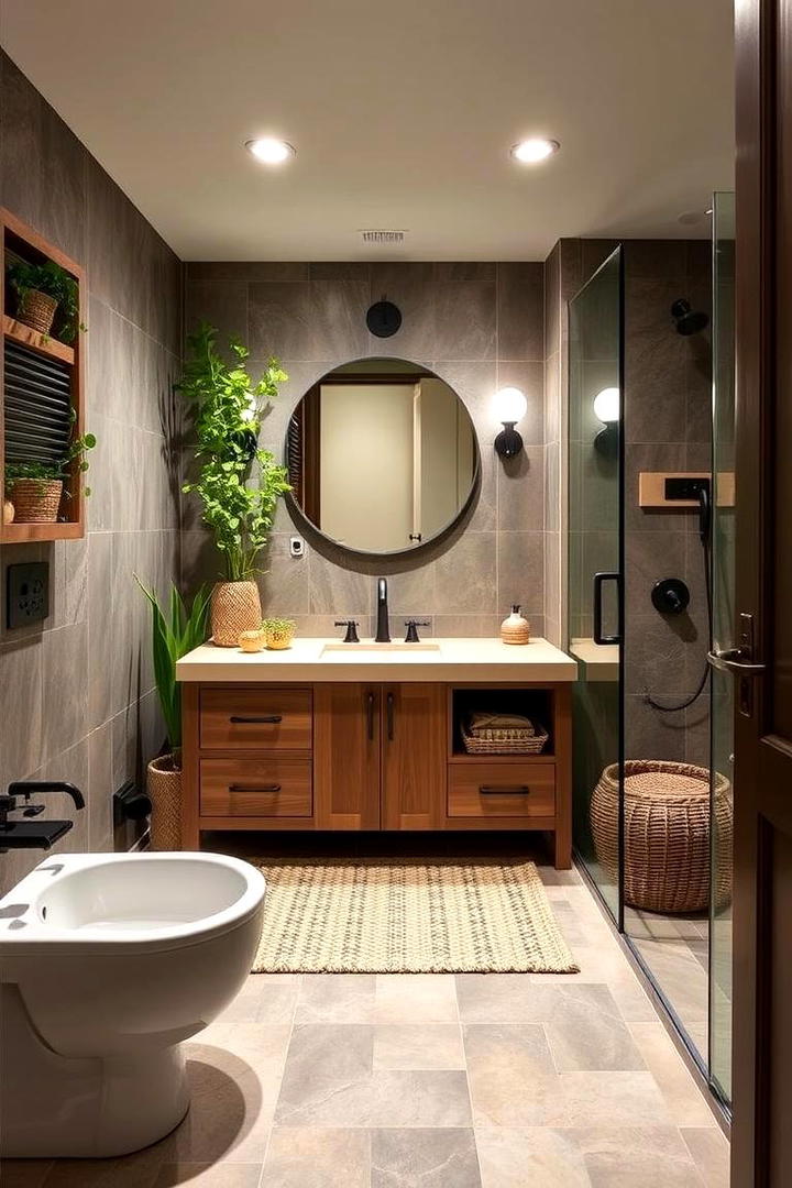 Eco Friendly Solutions - 30 Basement Bathroom Ideas