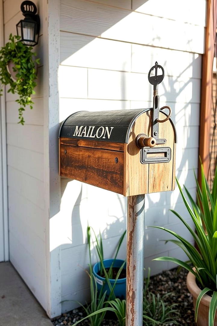 Eco Friendly Upcycled Mailbox - 30 Mailbox Decor Ideas