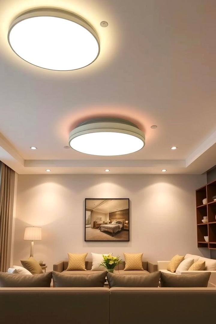 Eco LED Energy Saver - 30 Living Room Ceiling Lighting Ideas