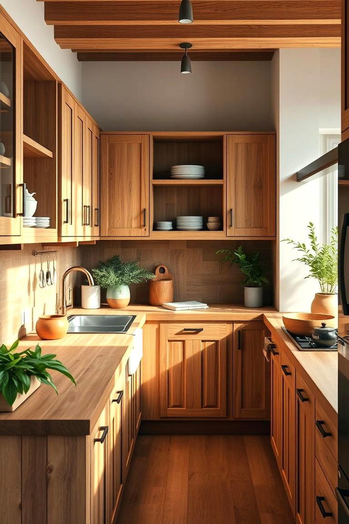 Eco friendly Bamboo Blend - 30 what color countertops go with oak cabinets