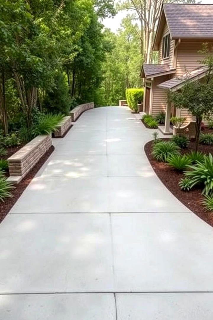 Eco friendly Concrete Driveway - 30 Concrete Driveway Ideas