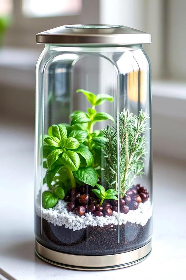 Edible Herb Terrarium - 30 Terrarium Ideas