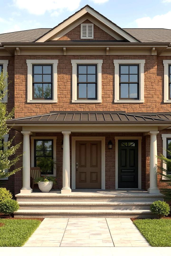 Elegant Brindle Texture - 30 Brown Exterior House Colors