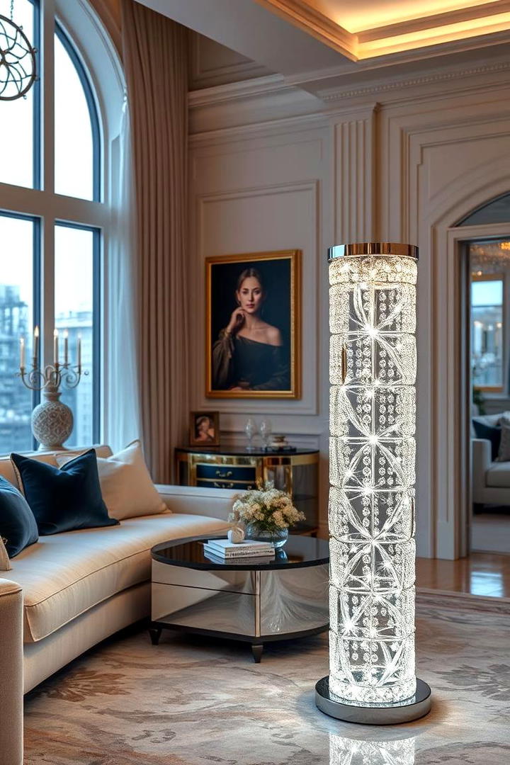 Elegant Crystal Floor Lamp - 30 Living Room Floor Lamp Ideas and Inspiration