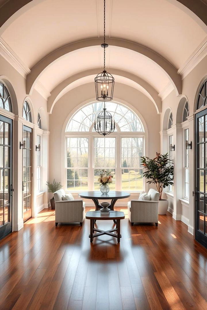 Elegant Farmhouse Sunroom - 30 Farmhouse Sunroom Ideas