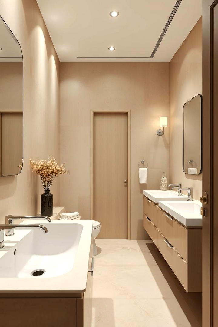 Elegant Fixtures Focus - 30 Beige Bathroom Ideas