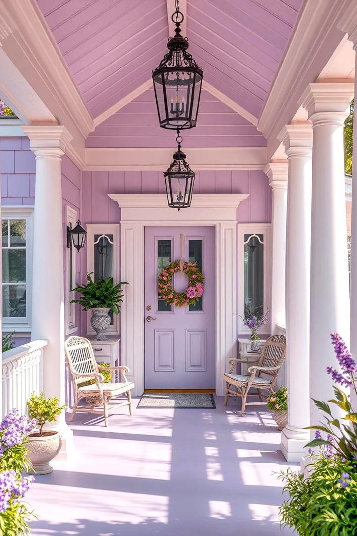 Elegant Lavender for Unique Flair - 30 Porch Paint Colors