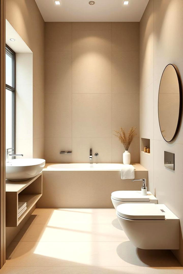 Elegant Minimalist Design - 30 Beige Bathroom Ideas