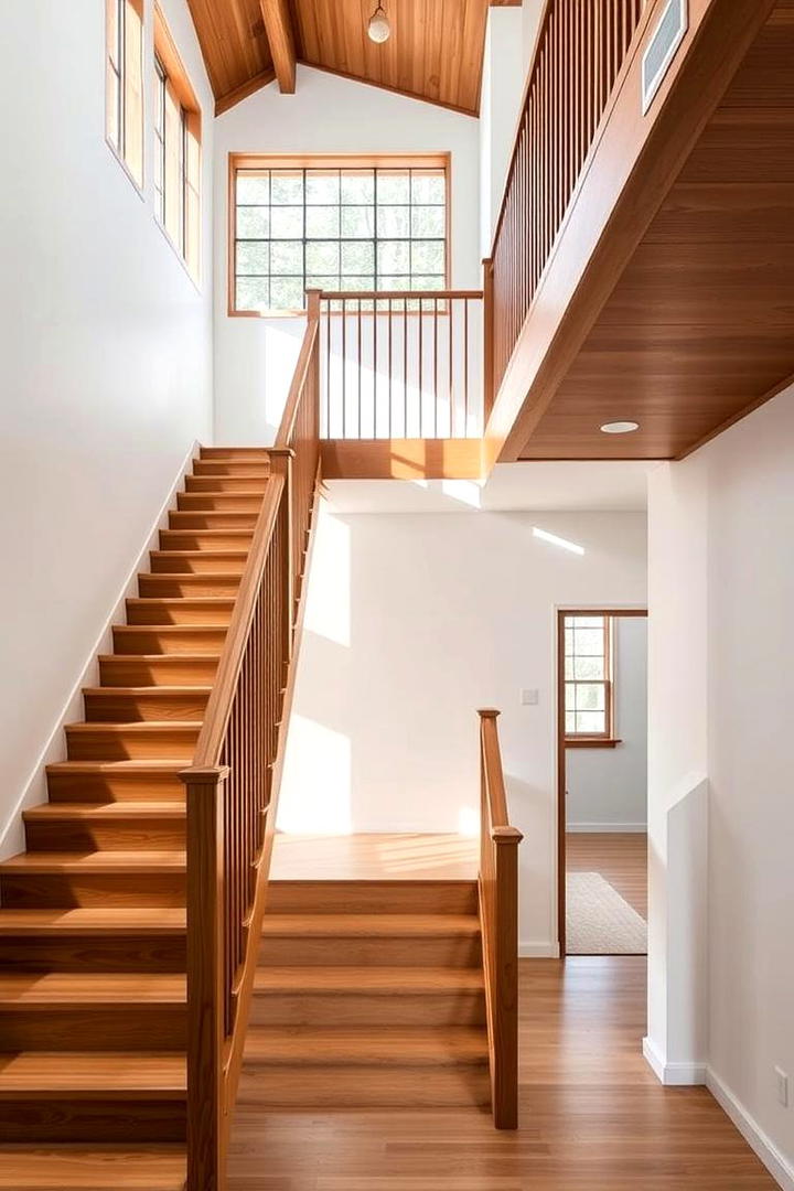 Elegant Open Design - 30 Wooden Staircase Ideas