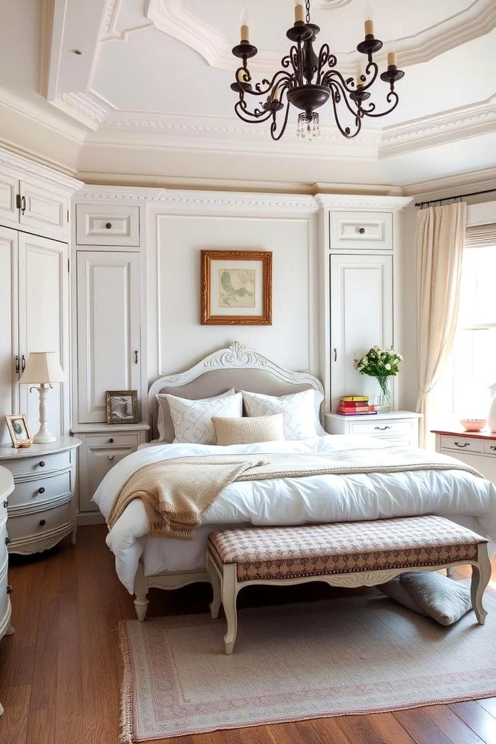 Elegant Shabby Chic Retreat - 30 Cottage Bedroom Ideas