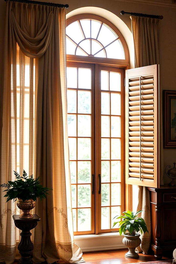 Elegant Window Treatments - 30 Tuscan Interior Design Ideas