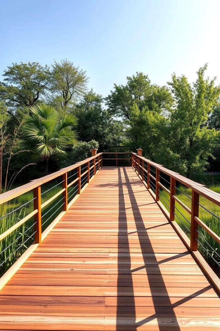 Elevated Garden Boardwalk - 30 Wooden Walkway Ideas