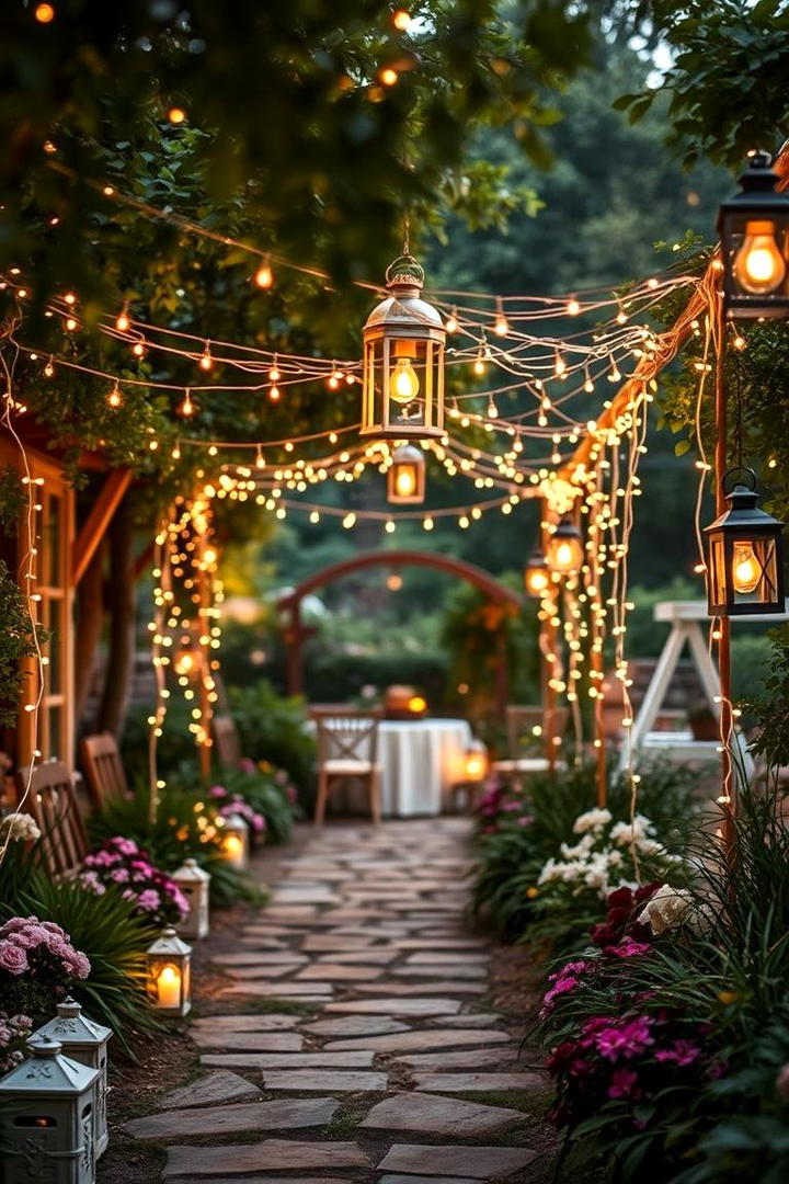 Enchanted Garden Lighting Design - 30 10 Year Wedding Anniversary Ideas