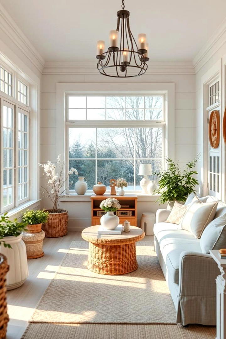 Enchanting Sunroom Escape - 30 Farmhouse Sunroom Ideas