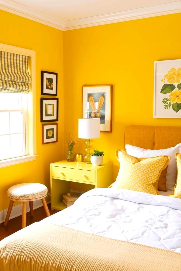 Energetic Yellow Corners - 30 Yellow Bedroom Ideas