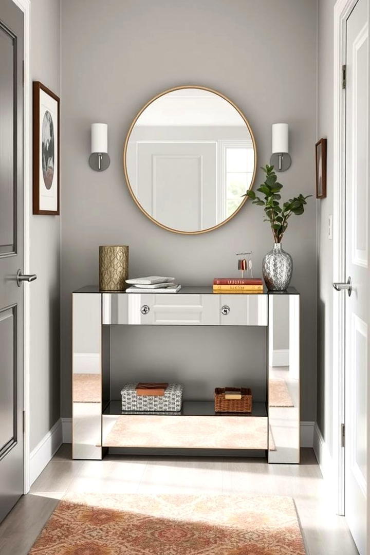 Entryway Mirror Console - 30 Entryway Mirror Ideas