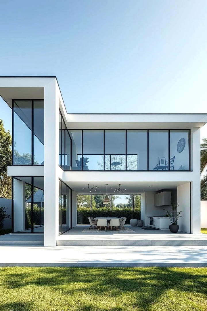 Expansive Glass Panels - 30 Minimalist House Exterior Ideas