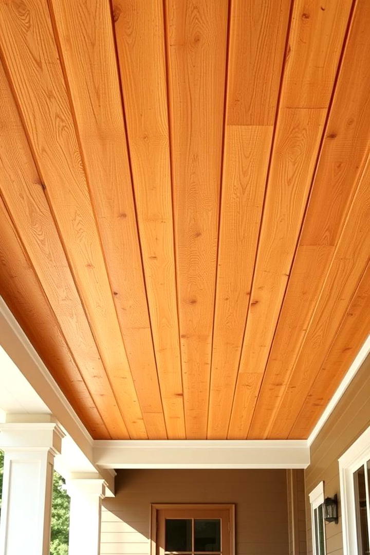 Exposed Wooden Beams - 30 Porch Ceiling Ideas