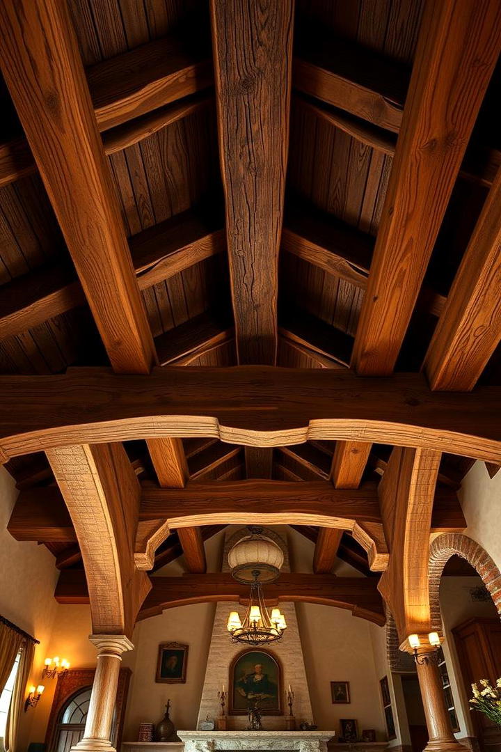 Exposed Wooden Beams - 30 Tuscan Interior Design Ideas