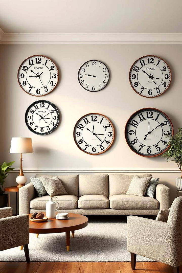 Eye Catching Wall Clocks - 30 1950s Living Room Ideas