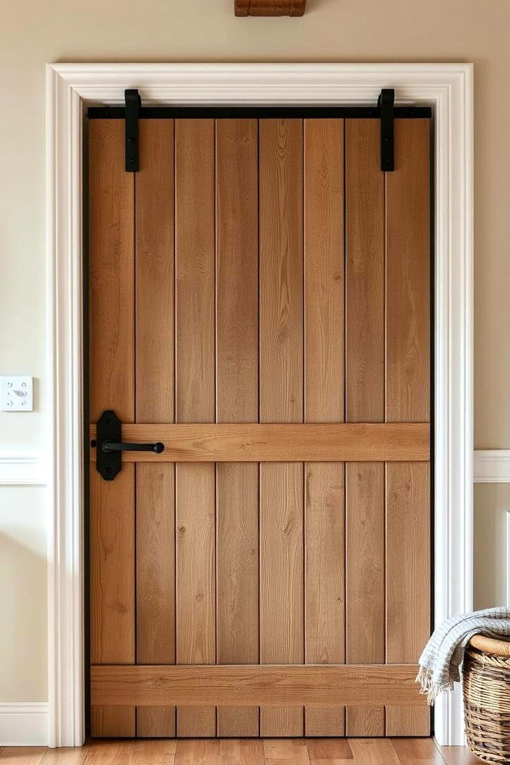 Farmhouse Chic Barn Door - 30 Barn Door Ideas