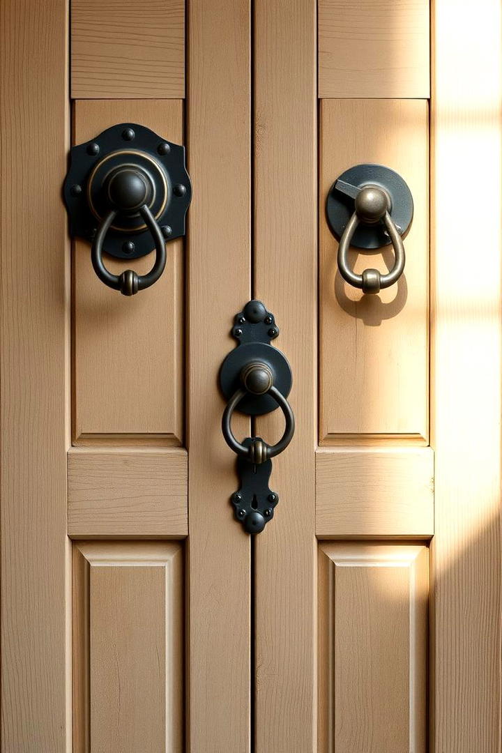 Farmhouse Door with Antique Hardware - 30 Farmhouse Front Door Ideas