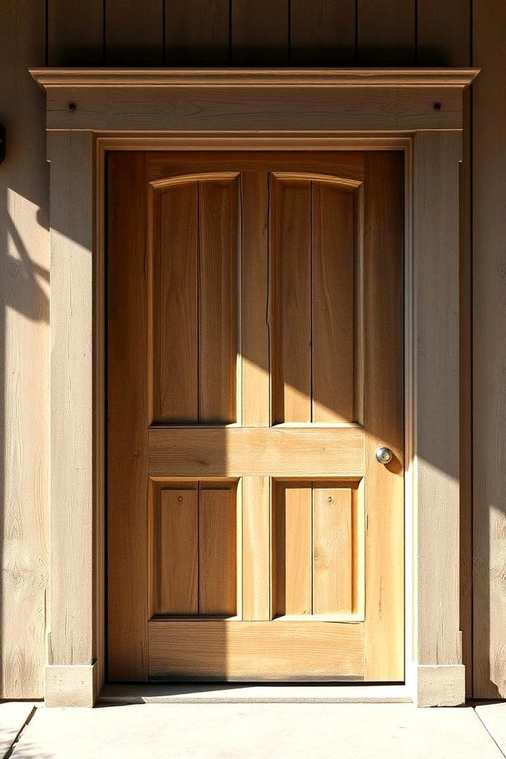 Farmhouse Door with Weathered Patina - 30 Farmhouse Front Door Ideas