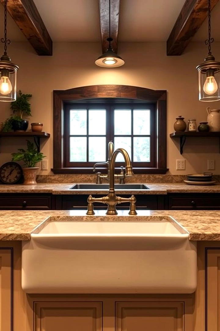 Farmhouse Sink Installation - 30 Tuscan Kitchen Design Ideas