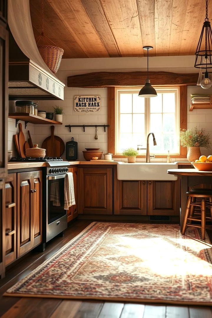 Farmhouse Style Rug - 30 Kitchen Rug Ideas