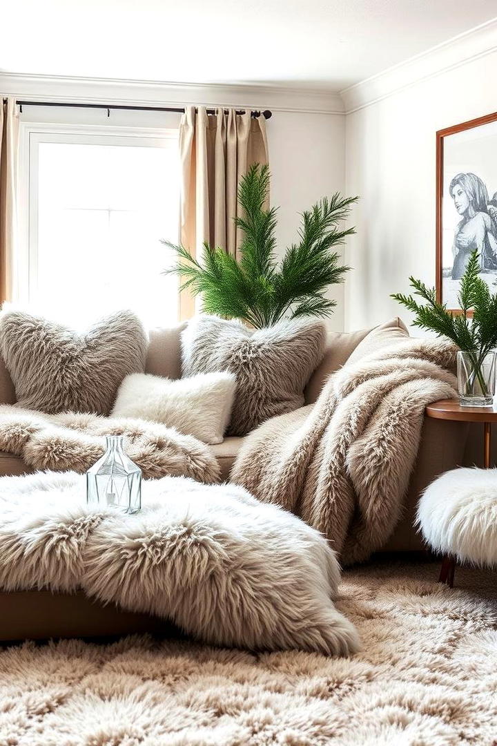 Faux Fur Comfort - 30 Glam Interior Design Ideas