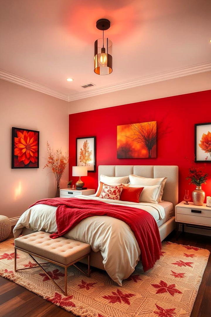 Fire Inspired Warmth - 30 Fall Bedroom Decor Ideas