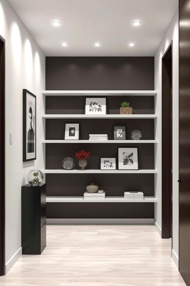 Floating Shelves - 30 Hallway Decor Ideas