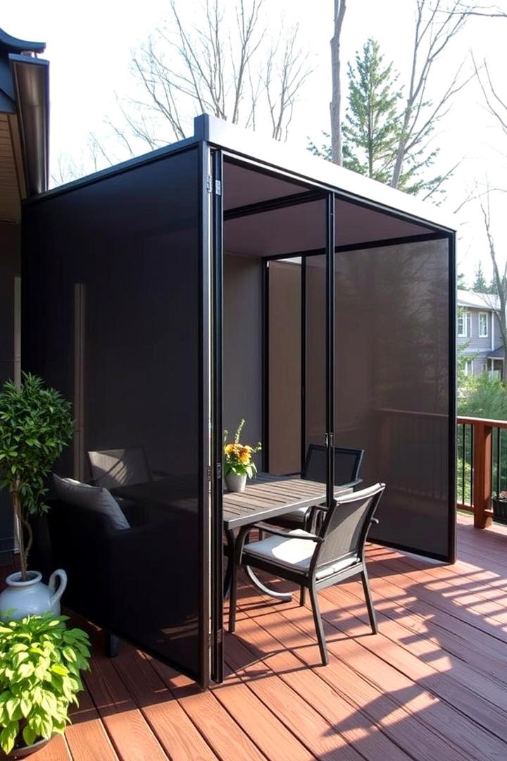 Foldable Screen Solutions - 30 Deck Privacy Ideas