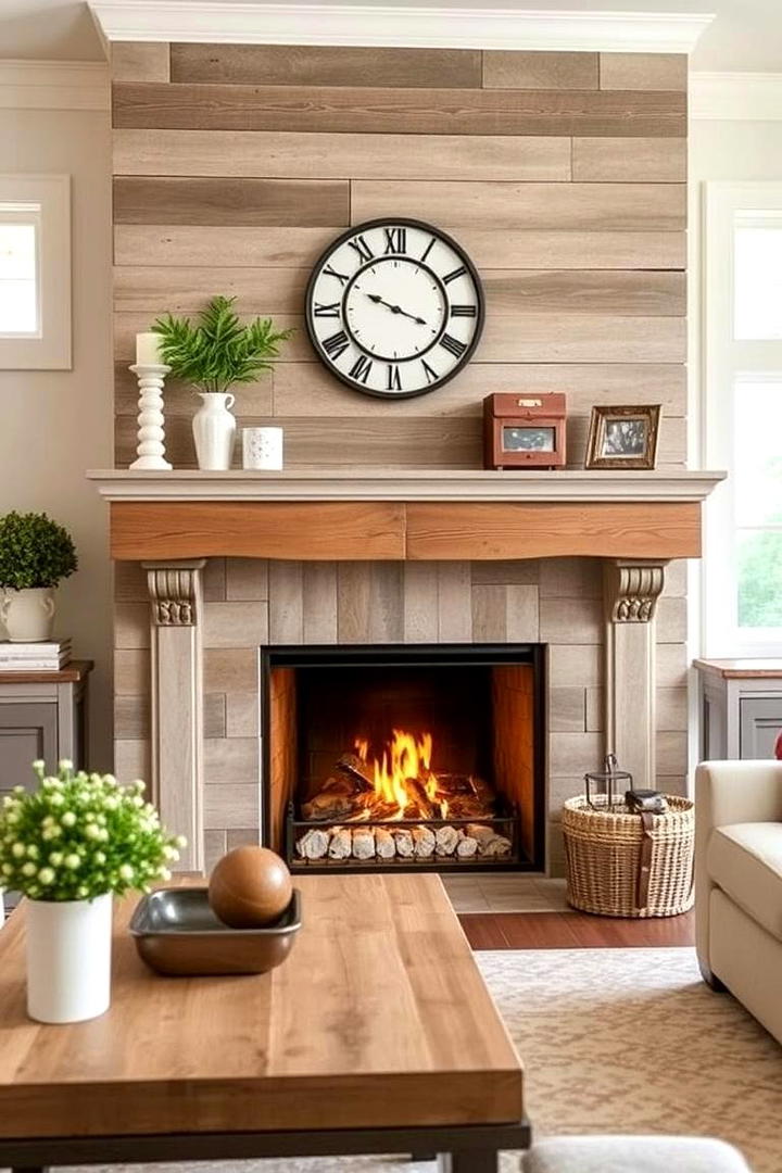 French Country Farmhouse Blend - 30 French Country Fireplace Ideas