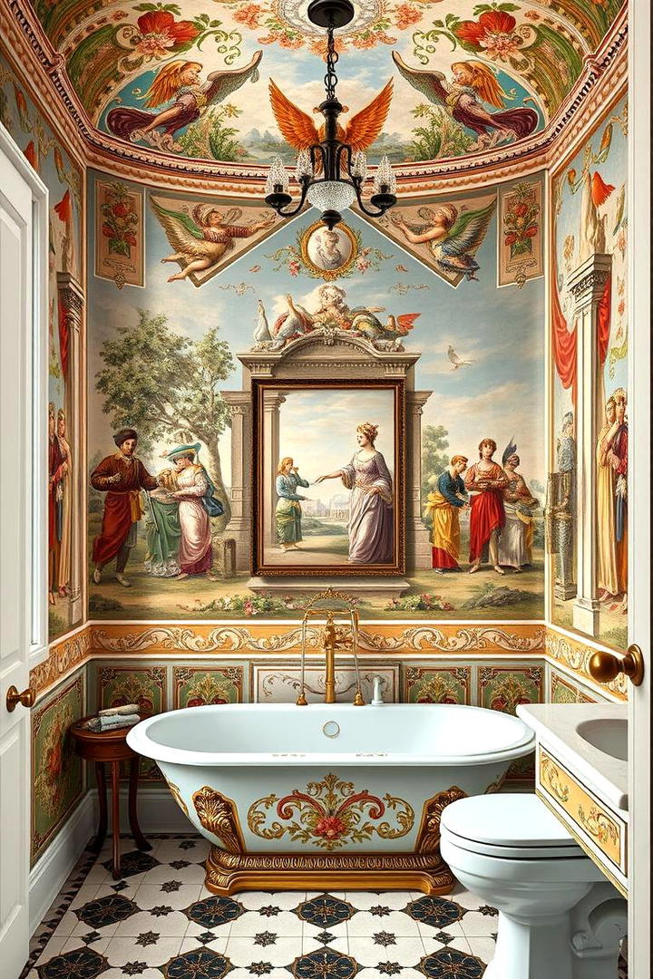 Fresco Replicas - 30 Bathroom Art Ideas