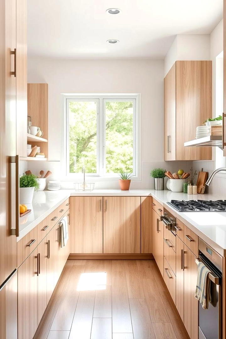 Fresh and Functional Layout - 30 Kitchens With Light Wood Cabinets