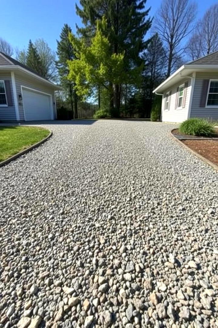 Functional Gravel Driveway with Drainage - 30 Gravel Driveway Ideas