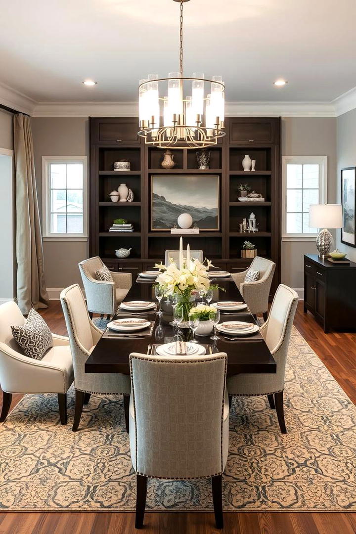 Functional Space Layout - 30 Transitional Dining Room Ideas