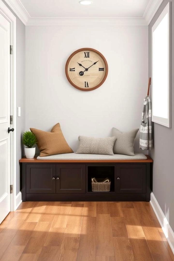 Functional Storage Bench - 30 Hallway Decor Ideas