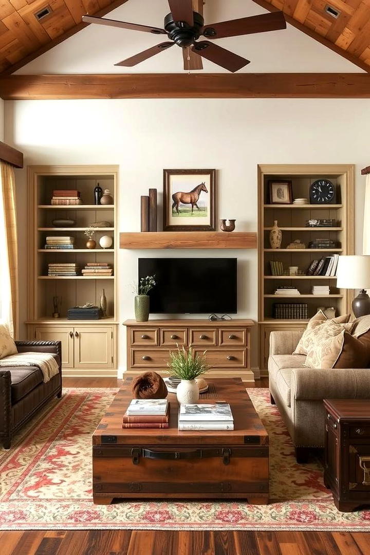 Functional Storage Solutions - 30 Western Living Room Ideas