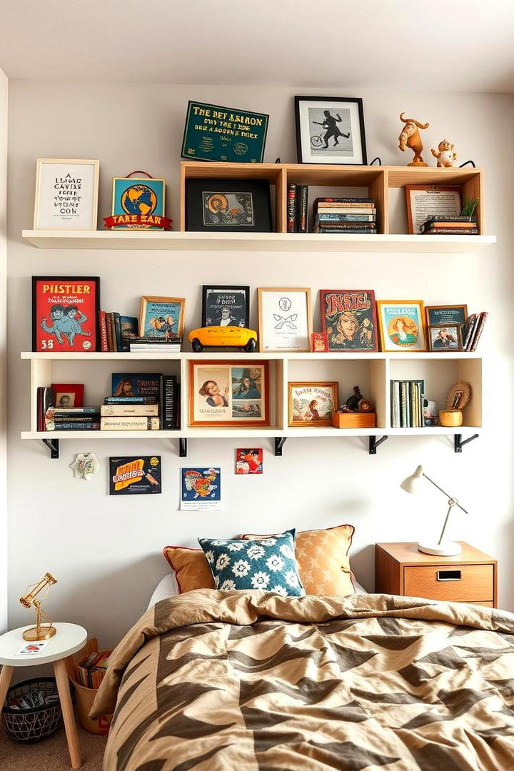 Funky Shelving Units - 30 90s Bedroom Decor Ideas