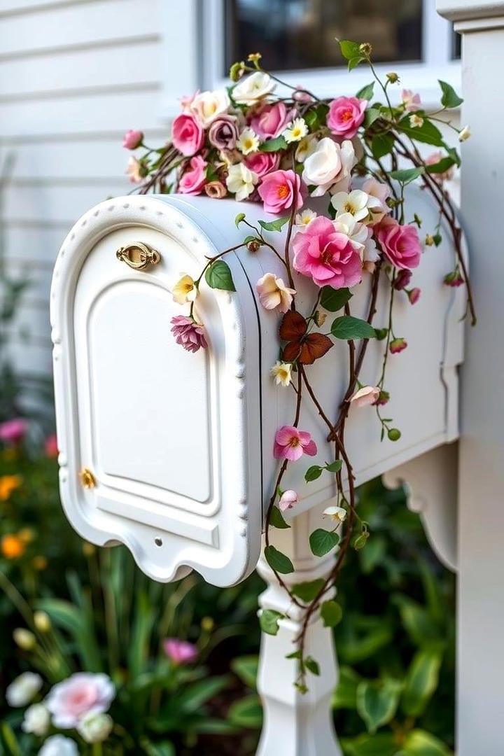 Garden Themed Mailbox Transformation - 30 Mailbox Decor Ideas