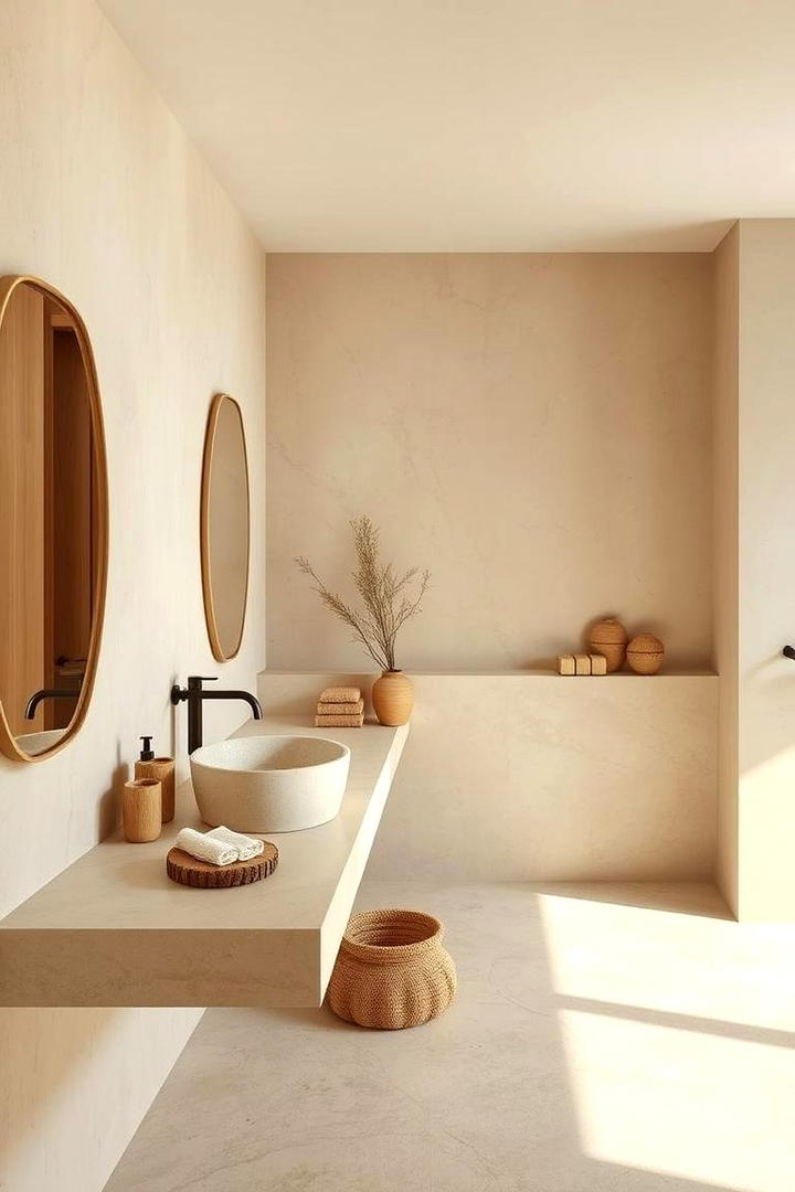 Gentle Earthy Tones - 30 Beige Bathroom Ideas