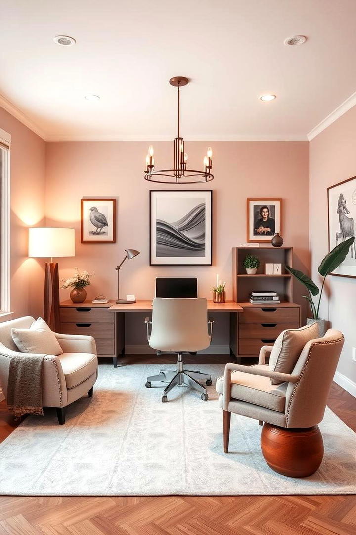 Gentle Mauve Delight - 30 Home Office Paint Colors