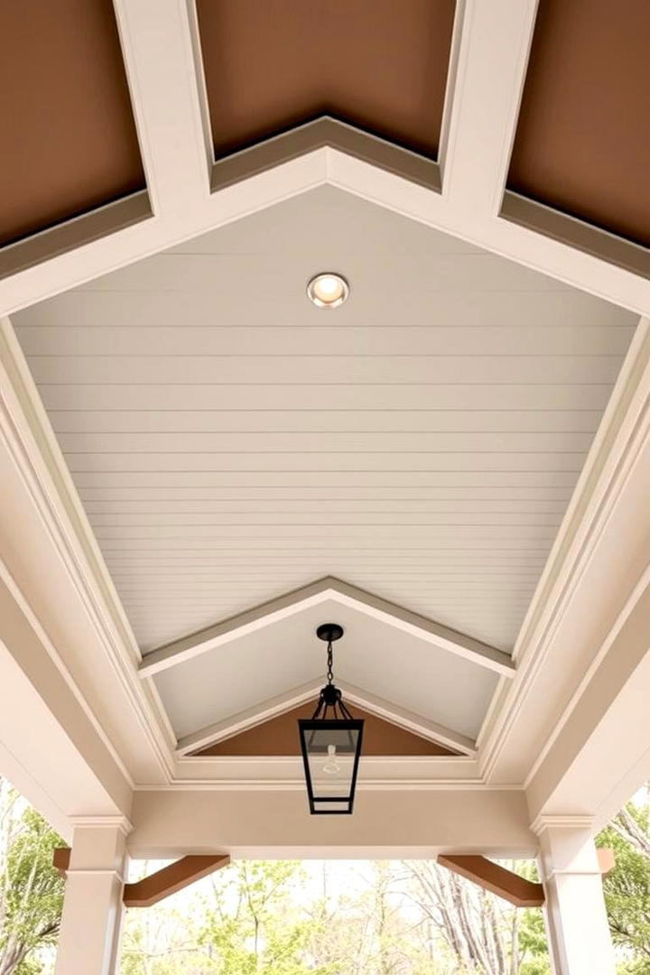 Geometric Design Elements - 30 Porch Ceiling Ideas